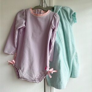 Ruffle Butts Swim Suit and Coverup 2t lot
